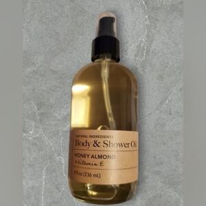 Olivia Care Nourishing Honey Almond Body & Shower Oil with Vitamin E 8 oz/236ml